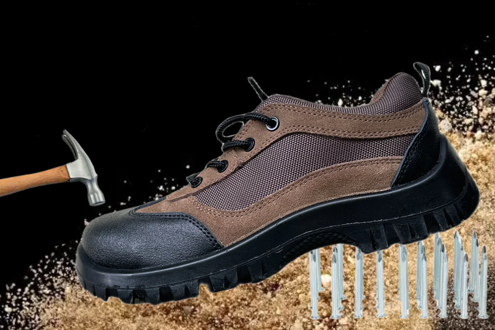 Canmax Factory Custom Antistatic Work Steel Toe Boots Safty Boots Men