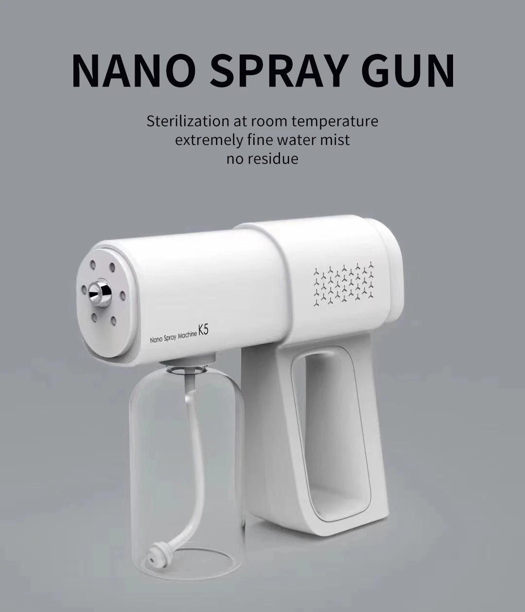 Handheld Wireless Rechargeable Atomizer Large Capacity Electric Adjustable Nozzle Air Freshener Sprayer Fogger Machine for Home
