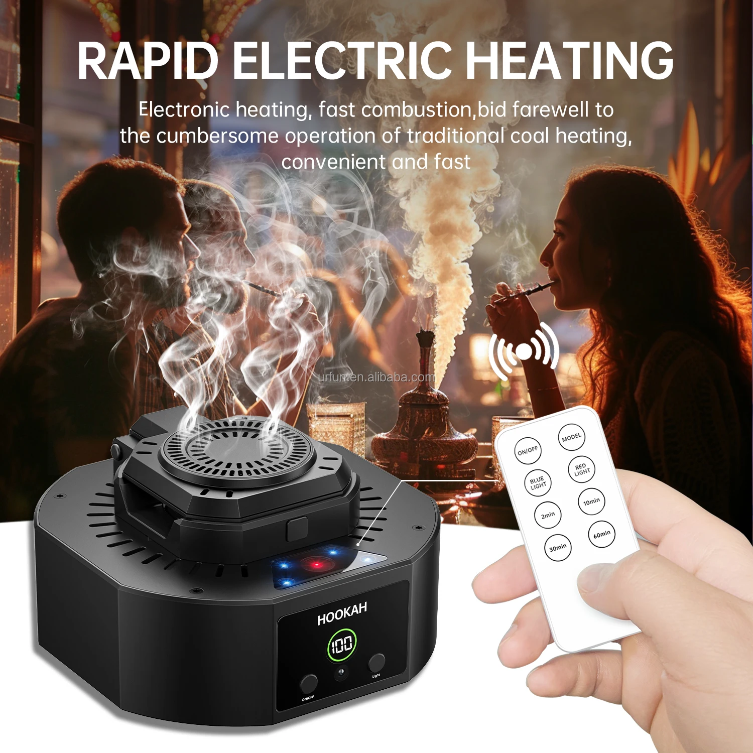 Rechargeable Electric Hookah Head Chicha Bowl Fast Heating Tobacco