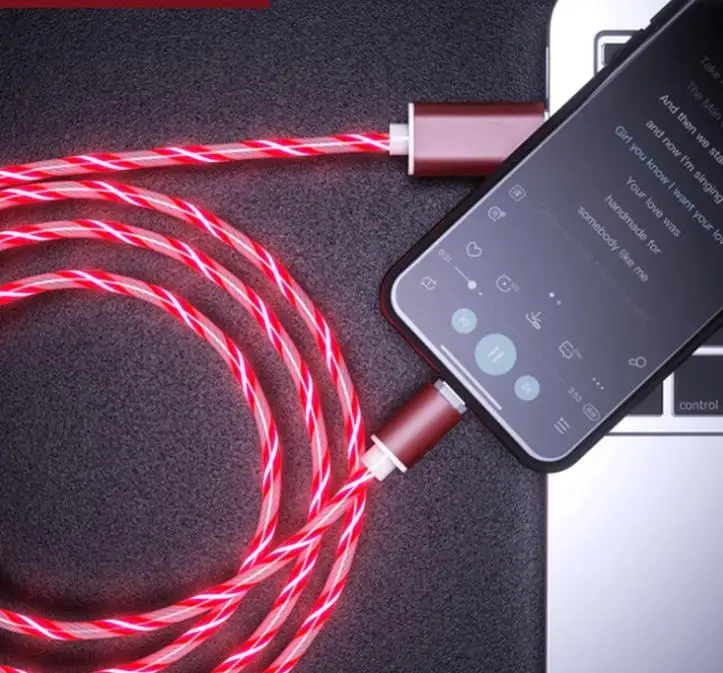 2021 3 в 1 светодиодный магнитный зарядный кабель Micro Usb Type C Магнитный usb-кабель для