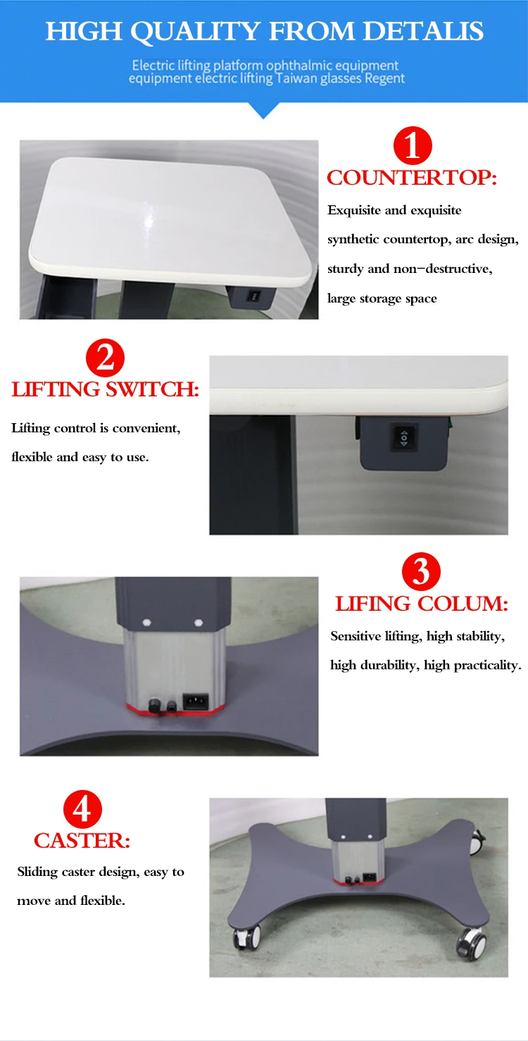 High Quality Optical Instrument Motorized Lift Table WZ-3Z Small Lifting Table