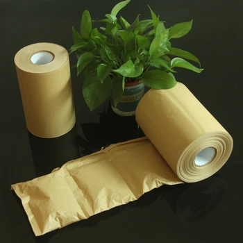 Eco-friendly Kraft paper bubble pillow cushion for for E-commerce and post packaging for protective packaging