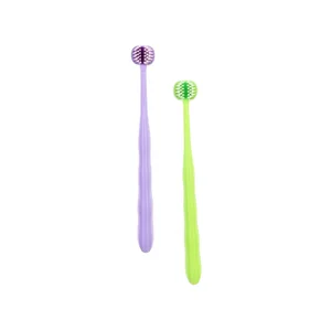 2026 New Innovative Plastic Toothbrush Cepillo De Diente Deep Cleaning Adults Triple Sided Toothbrush for Home