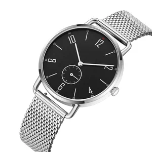 Best Finishing 316L Stainless Steel Quartz Ronda Fashion Business Men's Watch Pointer Sapphire Crystal Glass Water Resistant