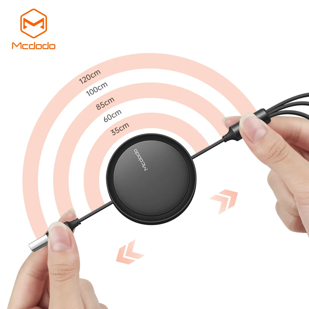 
Mcdodo 3A зарядный кабель 3 в 1 Light-ning + Micro + Type C для передачи данных, мульти зарядное устройство мульти USB Выдвижной зарядный кабель 