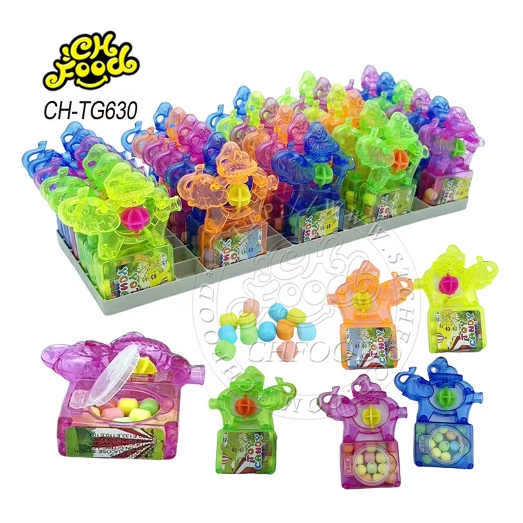 Plastic Whistle Elephant with Windmill Toy Candy