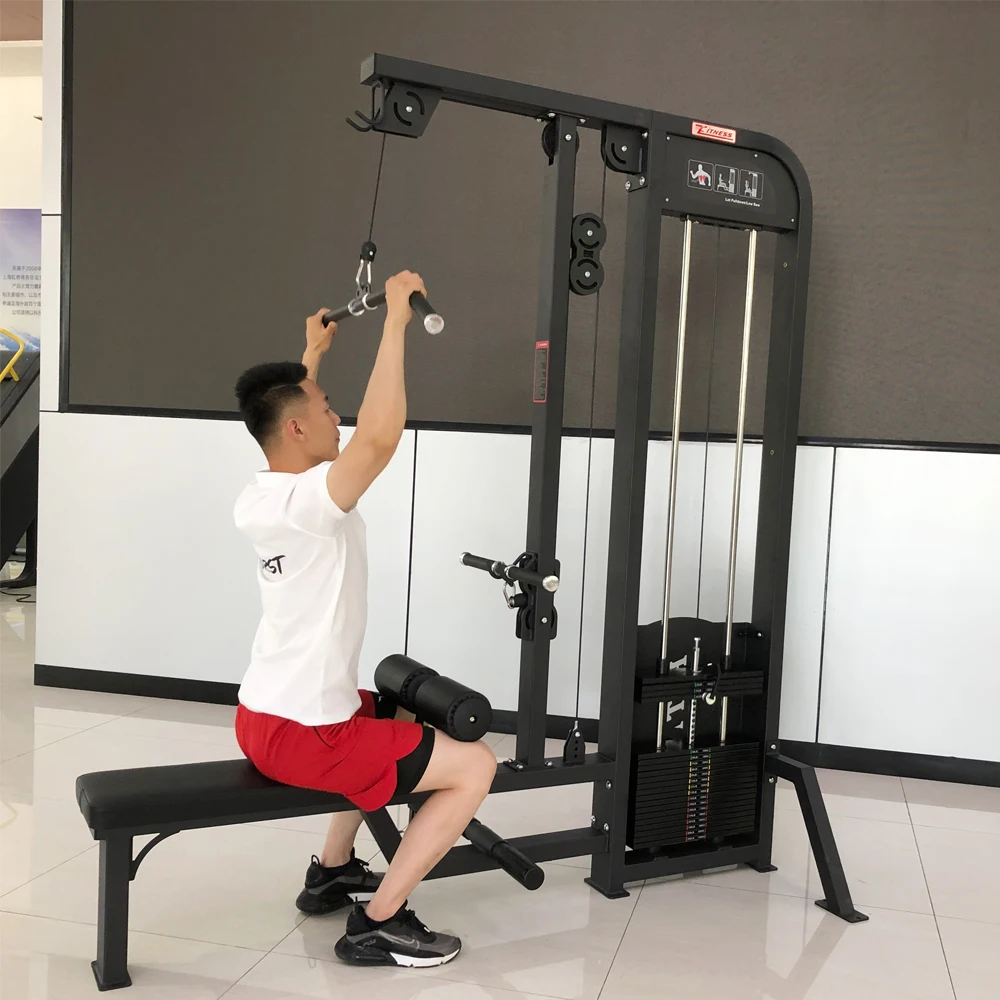 China Gym Equipment Pin Load Selection Machines Lat Pulldown Seated Low Row Machine Price