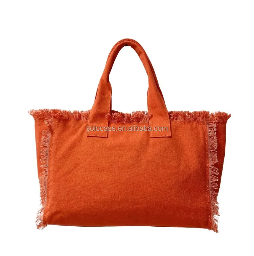 Ladies Fringe Tassels Beach Tote Bag