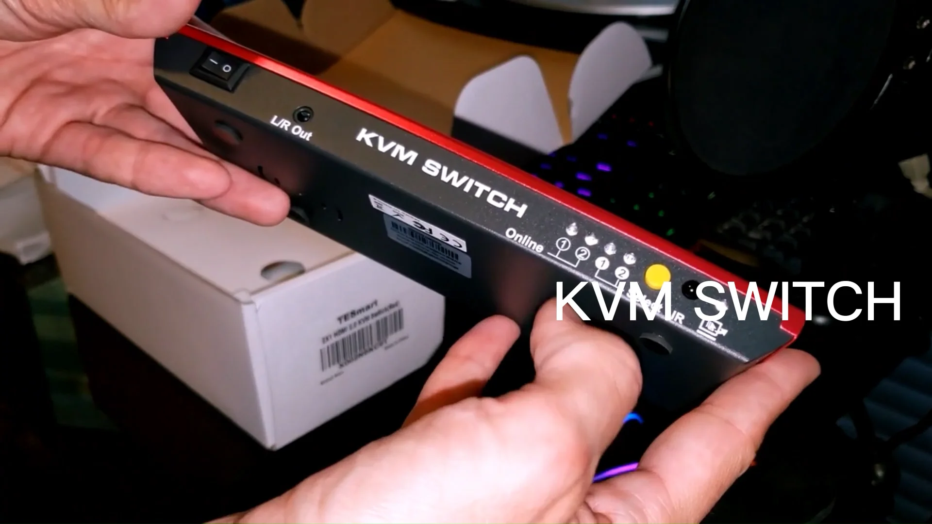 Tesmart 2 Port Kvm Switch Kit Hdmi 4k60hz With Edid Emulator Support 2 Pcs 1 Monitor 2x1 Hdmi