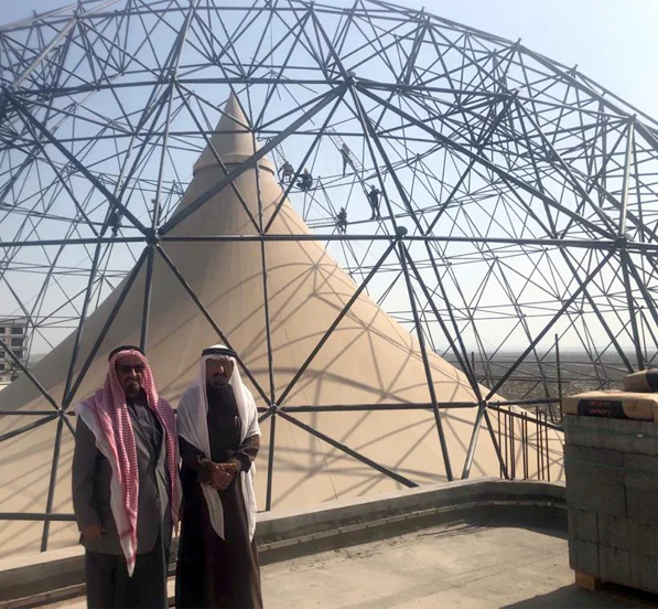 Prefabricated Steel Dome Structure Space Roof Truss for Church Building