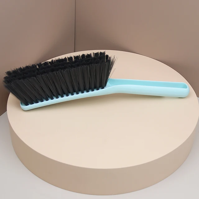 Mini Hand Dustpan and Broom Set Table Sweeper Home Cleaning Small Brush with Non Strip Design Silicone Dustpan