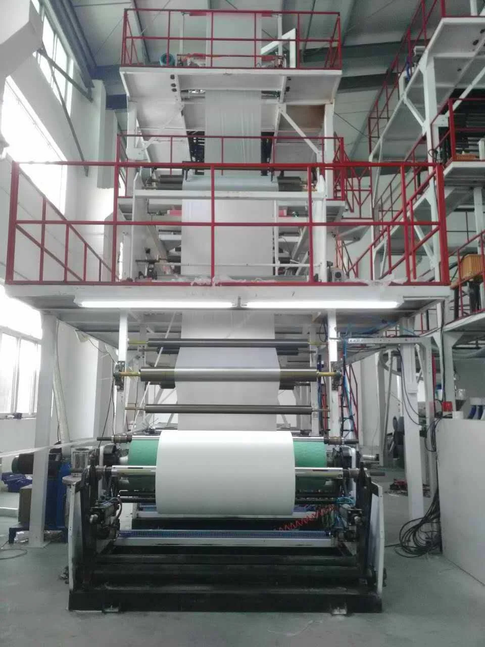 3 layer co-extrusion blown film machine greenhouse film production line price manufacture