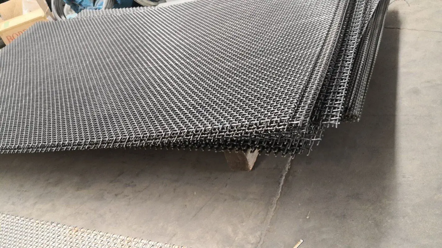 Customized High Manganese 65mn Vibrating Screen Heavy Duty Crimped Wire Mesh Screen Buy Sand 5689