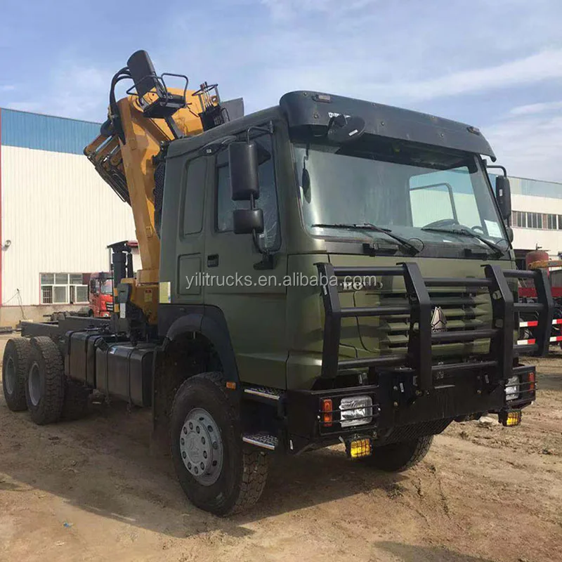 Sinotruk Howo 6x6 Off Road Heavy Duty 30t Truck Mounted Crane 30t Truck ...