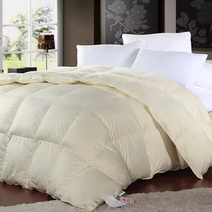 Machine Washable Goose Down Feather Filled Soft Down German Quilts Down Comforter Queen Size Edredom King Edredones De Pluma