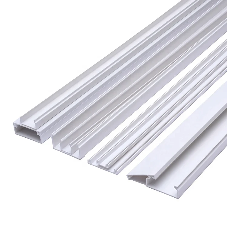Durable PVC White Telephone Cable Trunking New Design Sealed Solid Type Manufacturer Wiring Ducts Compatible