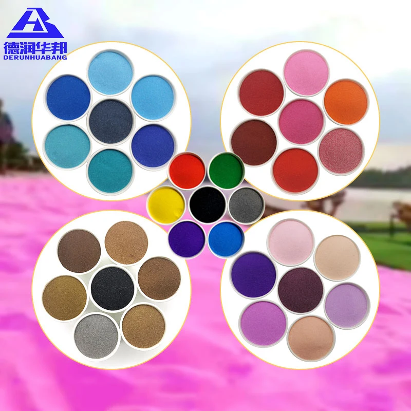 Manufacturers Wholesale Natural Dyed Color Sand Children's Sand Painting 80 Mesh Architectural Color Sand