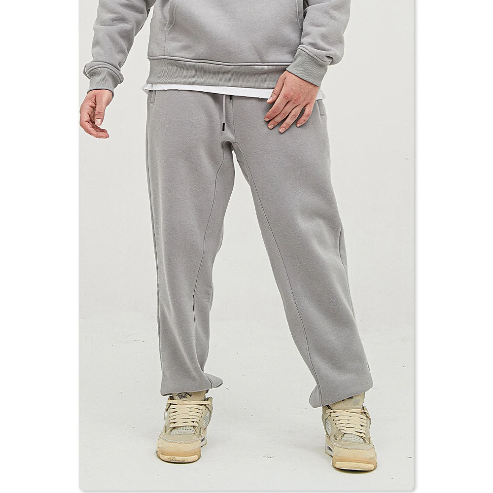 Fashionable High Street Streetwear Stack Sweatpants Fleece Sweat