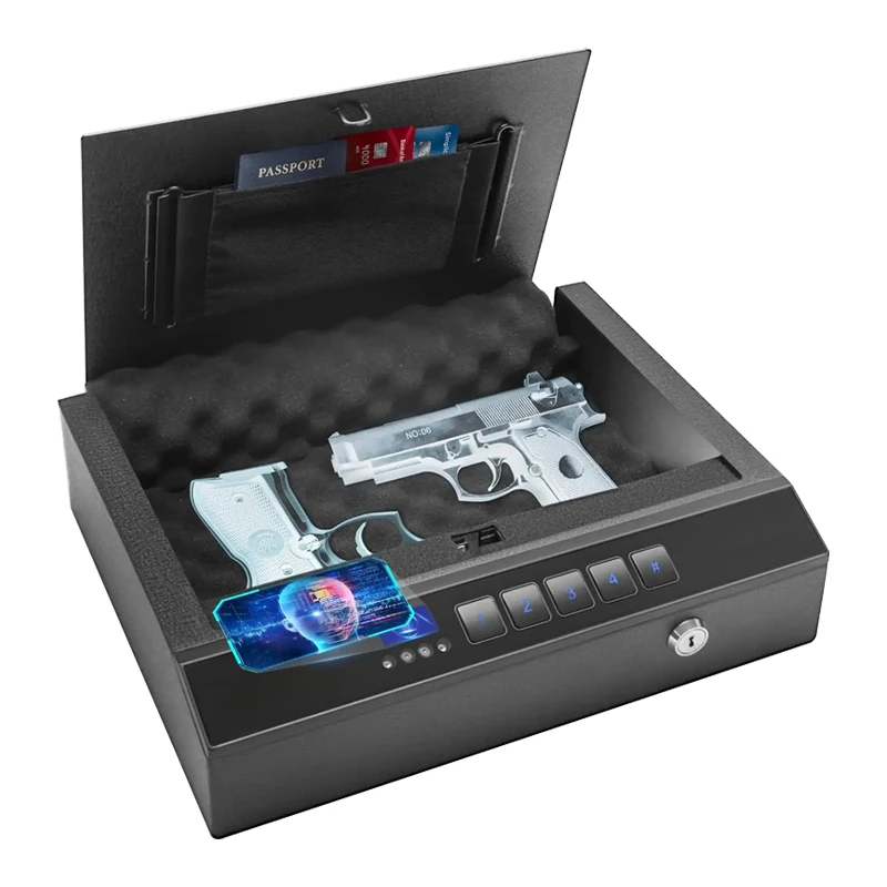 T1 New Face Recognition Anti-theft Password Fingerprint Safe, Equipped with Fingerprint Password Key to Ensure Family Security