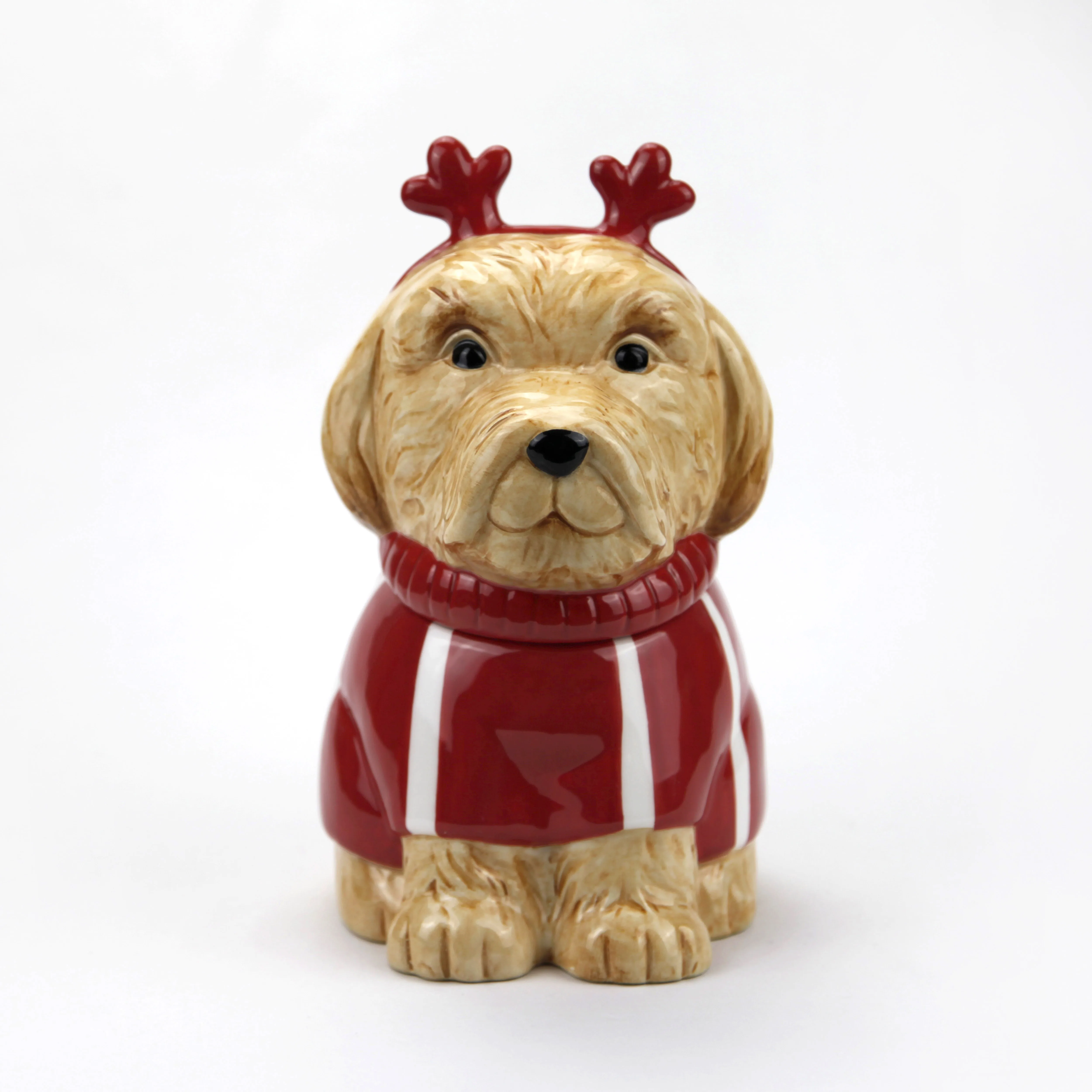 Personalised Christmas Dog Treat Jar Christmas Decor Festive