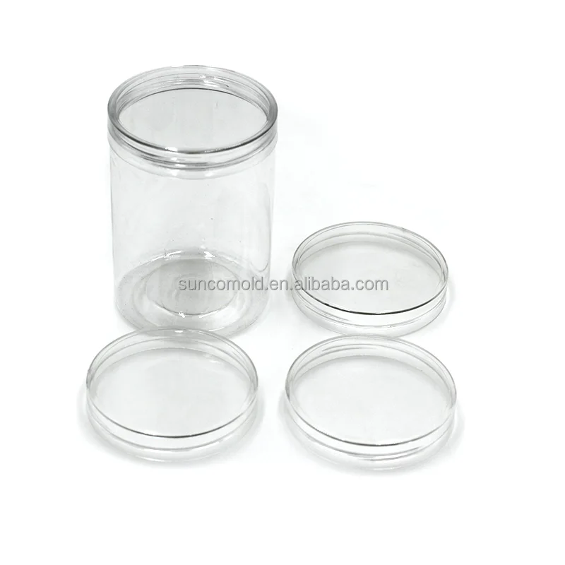 High Transparent Plastic Jar Screw Lids for Food Packaging