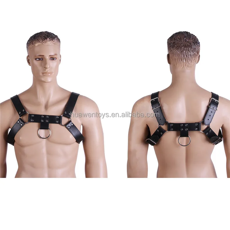 High Quality Bondage Leather Harness Men S Punk Vest Buy Bondage Leather Harness Punk Vest