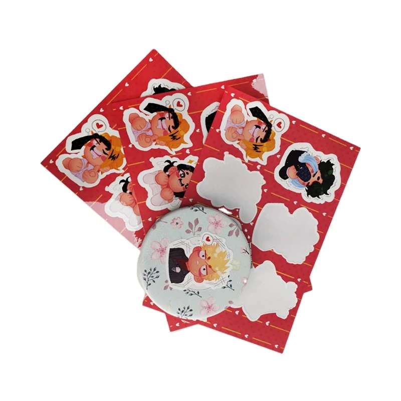 Размер A6 бумажная наклейка матовая клейкая печать виниловая Водонепроницаемая этикетка пользовательская kiss