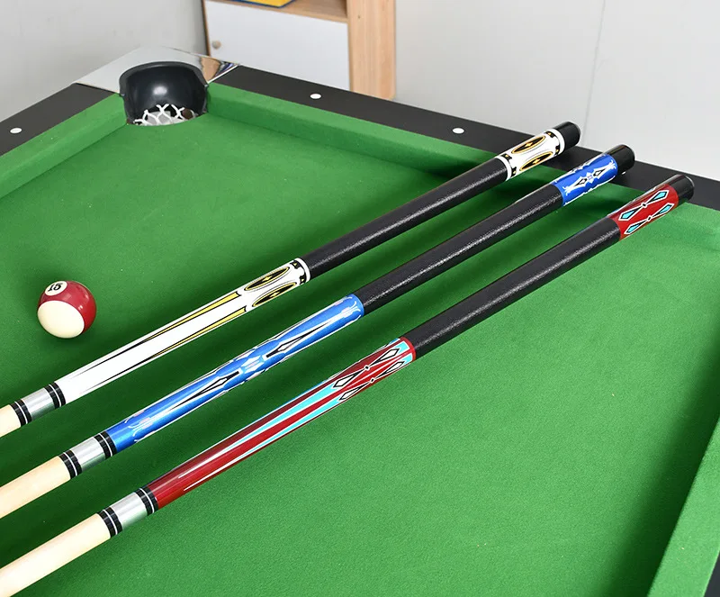 Американский бильярдный кий 1/2, Двухсекционный бильярдный кий, китайский бильярдный кий из твердой древесины, 57 дюймов