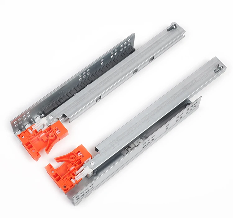 FGVSLIDE Full Extension Soft Close Under Drawer Slide Channel Runner Undermount Drawer Slide