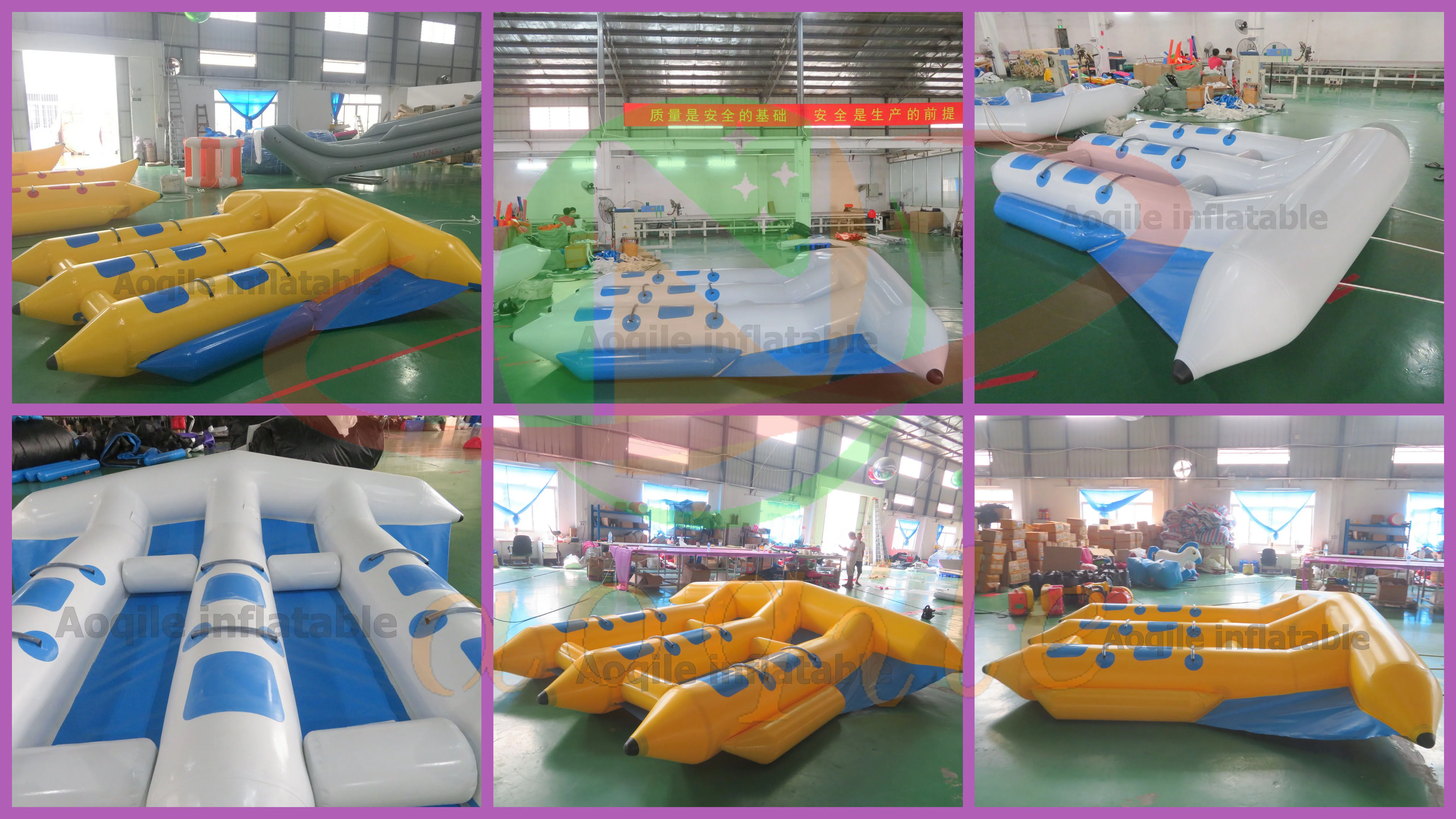 Barco inflable con forma de pez mosca para deportes acuáticos, juego de agua, barco tipo banana doble, barco con tubo remolcable