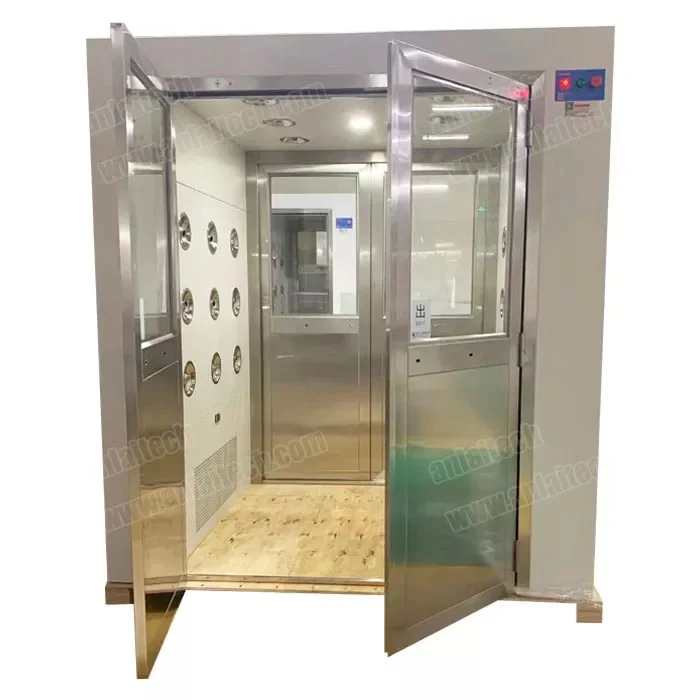 Câmara de Ar Industrial Sem Poeira para Carga com Porta Dupla de Vaivém