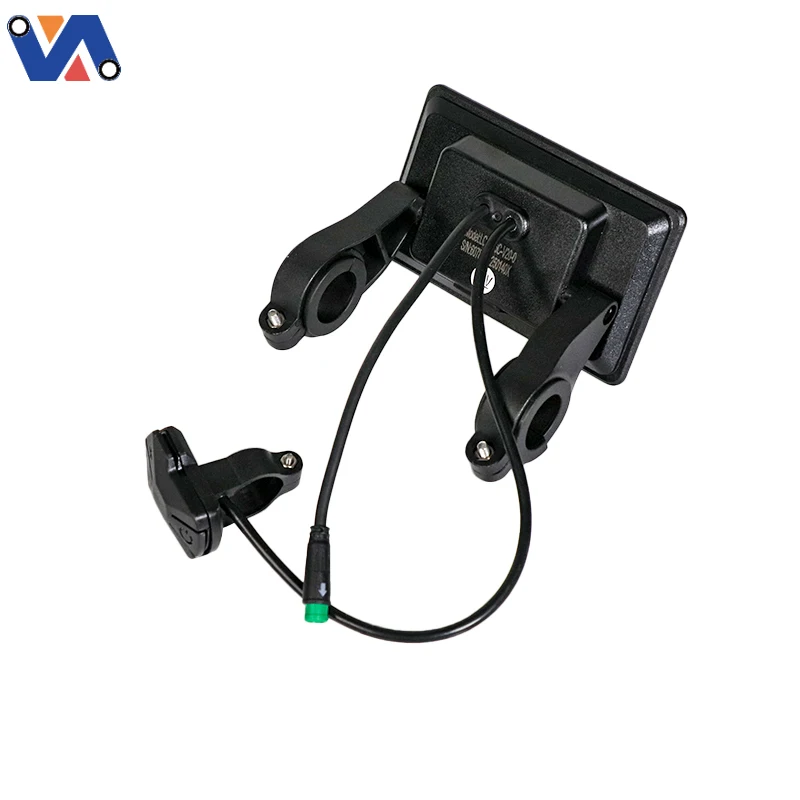 QMwheel V20 20Inch Electric Bike Dashboard with Switch & Code LCD Display Replacement Parts for E Bike & Fat Bicycle Accessories