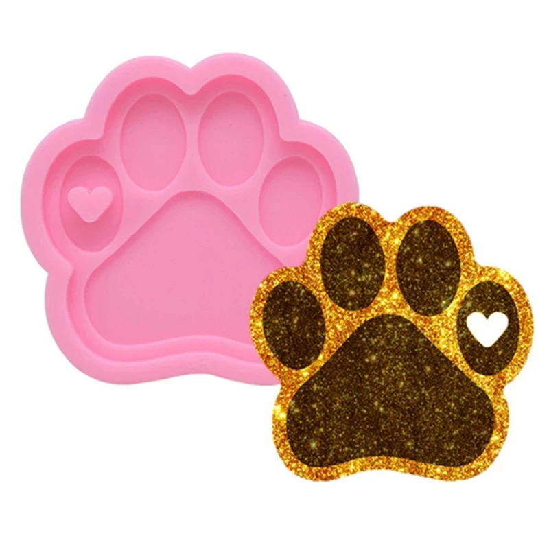 Silicone Mold Resin Mold Keychain Shaker Mold Paw Silicone Mold Paw Mold Shaker Mold Mold Dog Shaker Dog Paw Mold Paw Shaker Mold