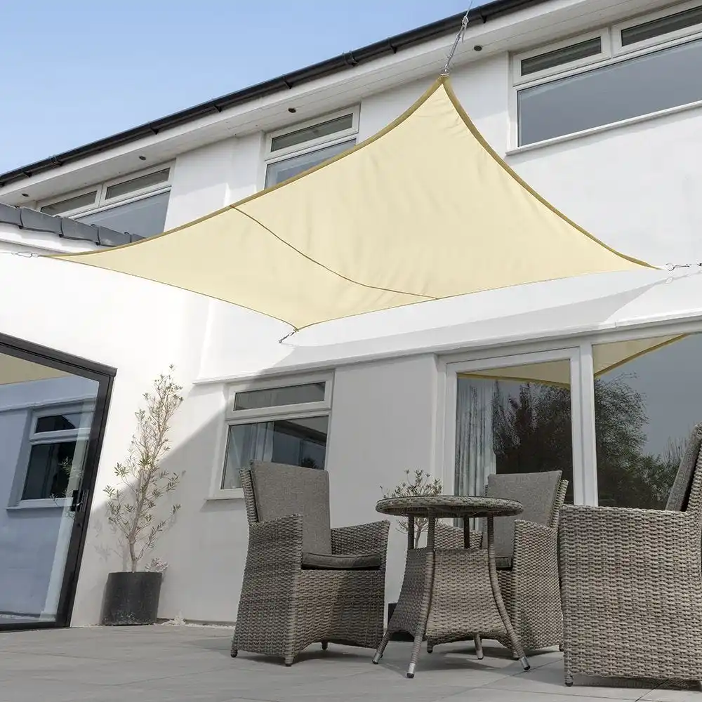 Sonnensegel – Wasserdicht & UV-sicher, 2,5x3 M, Sandgelb – Perfekter Schattenspender Für Garten, Terrasse & Balkon