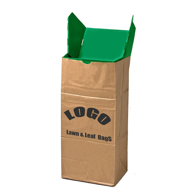 Lawn Leaf Yard Trash Brown Kraft Paper Bag Lawn And Leaf Paper Bag