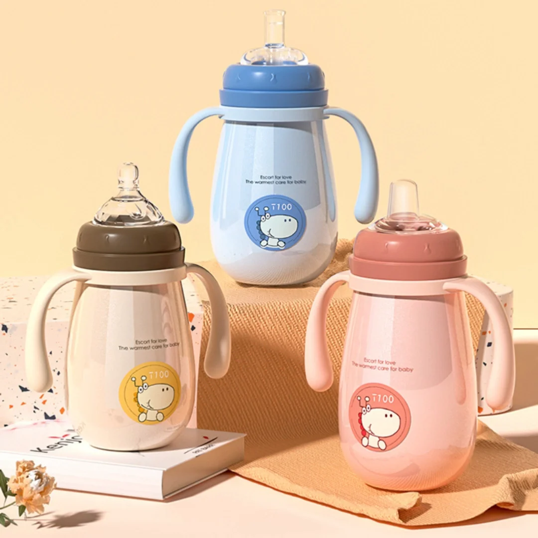 Portable Lock In Heat Newborn Baby Feeding Bottle Doublewall Vacuum
