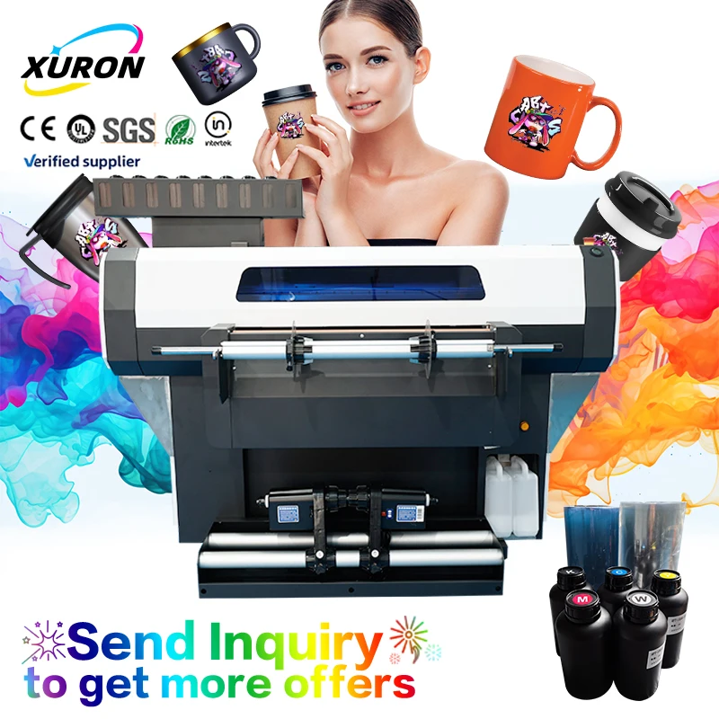 Xurong Manufacturing's Fully Automatic Eco-Friendly Roll-to-Roll UV DTF Printer 600mm Print Multifunctional Sustainable Transfer