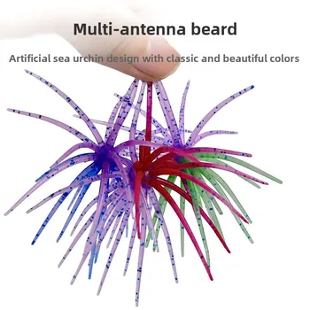 Cheery Bait Sea Urchin Soft PVC Printed Artificial Fish for Carp Bass Mandarin Tilapia-Fly Fishing Topwater/Midwater Lure – Soft Lure – view 4