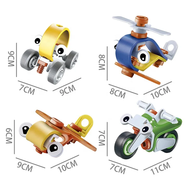 DIY модели автомобилей сборные игрушки мягкие пластиковые строительные блоки для детей