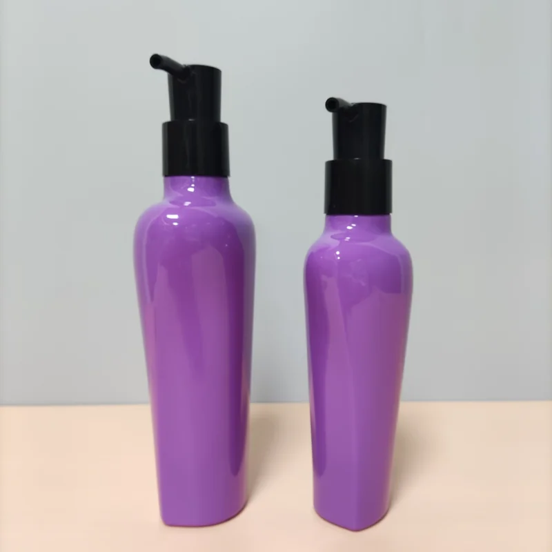 380ml 550ml Unique Shape Shampoo Shower Gel Lotion Bottles With Pump