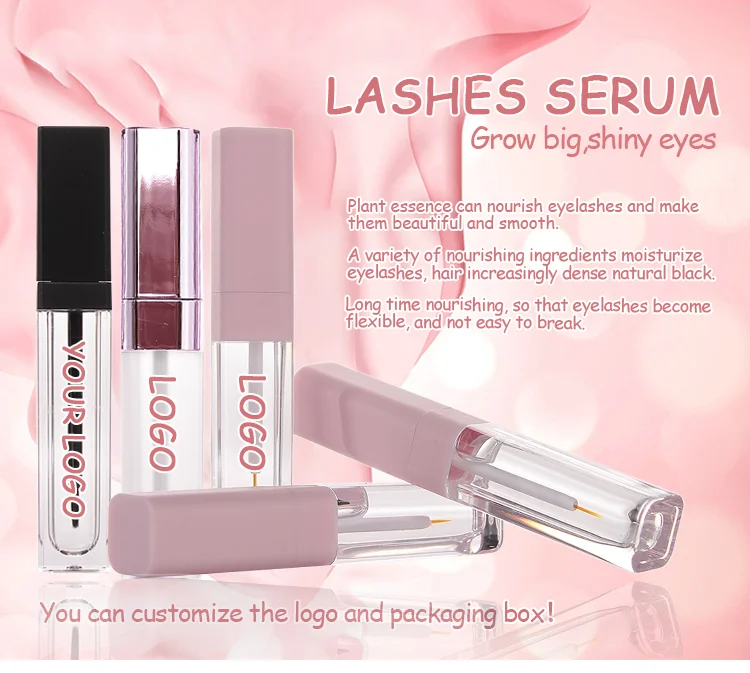 Natural Oil Free Eyelash Serum For Eyelashes And Eyebrows Lash Serum