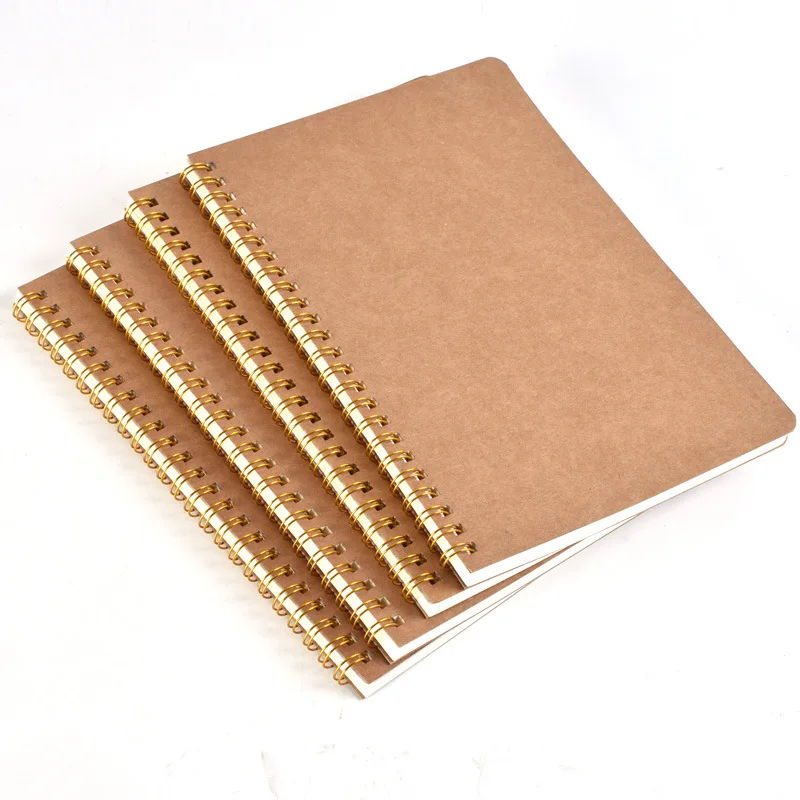 Joytop Cheap B5 50sheets Kraft Paper Cover In Stock Notebook Spiral ...