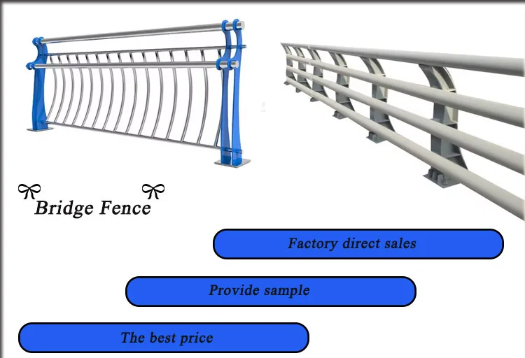 Steel Bridge Railing Types Decorative Stainless Steel Bridges Railing / Pedestrian Railings ...