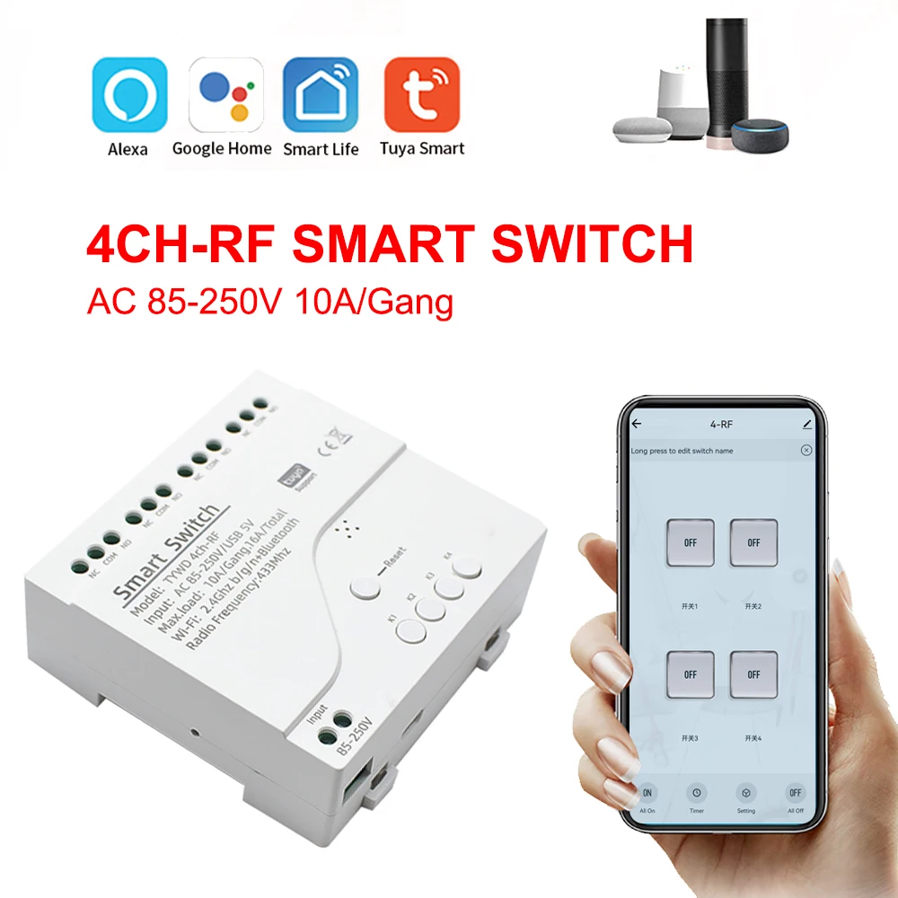 PER TUYA WIFI smart switch timer fai da te 1 canale 7-32 V USB 5V