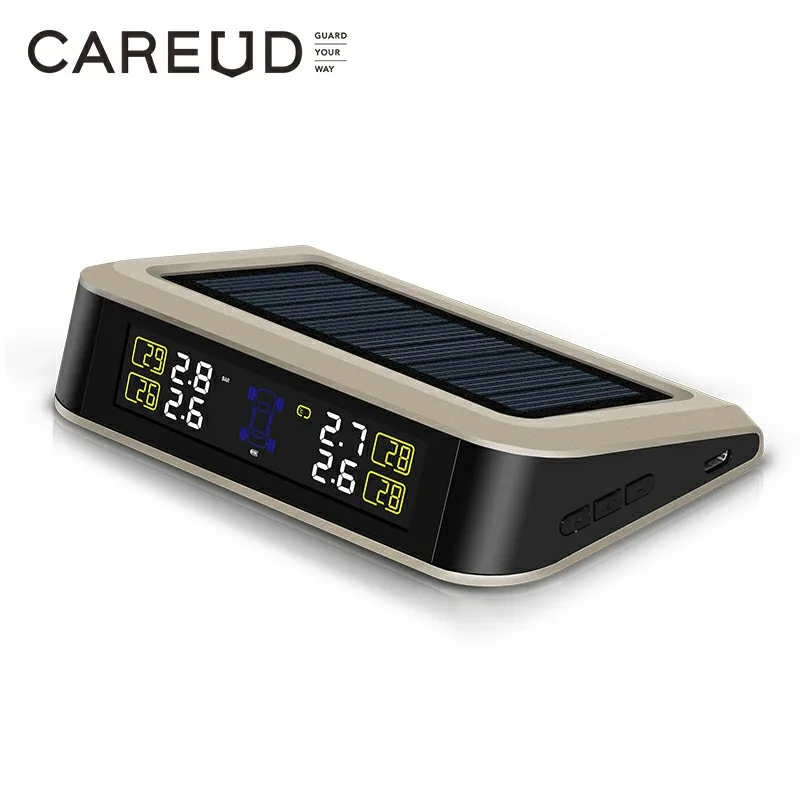 Tire Pressure Sensor TPMS Car Solar Monitor TMPS Control Tyre Pressure Monitoring System External Internal Sensors