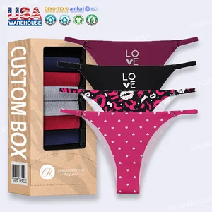 RTS Customized Wholesale Daily Use Invisible Seamless Underwear High Quality Ice Silk Sexy Laser Cut Traceless Panties