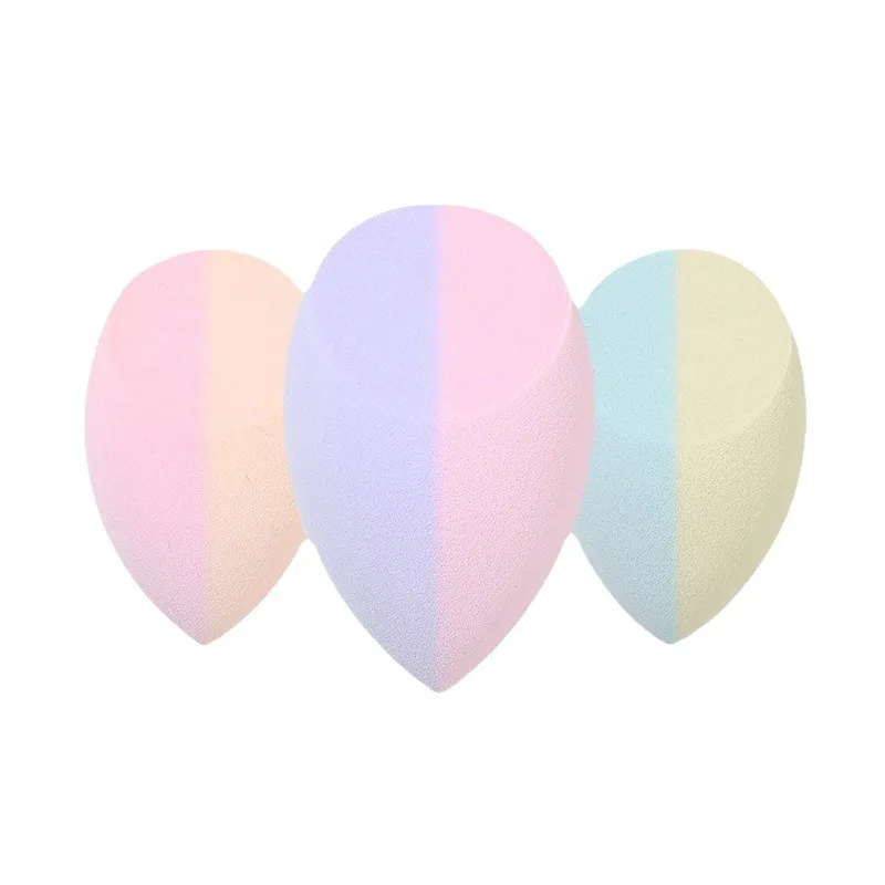 Weiya Professional Olive-Shaped Temperature-Sensitive Color-Changing Non-Absorbent Washable Dual-Use Wet/Dry Makeup Sponge