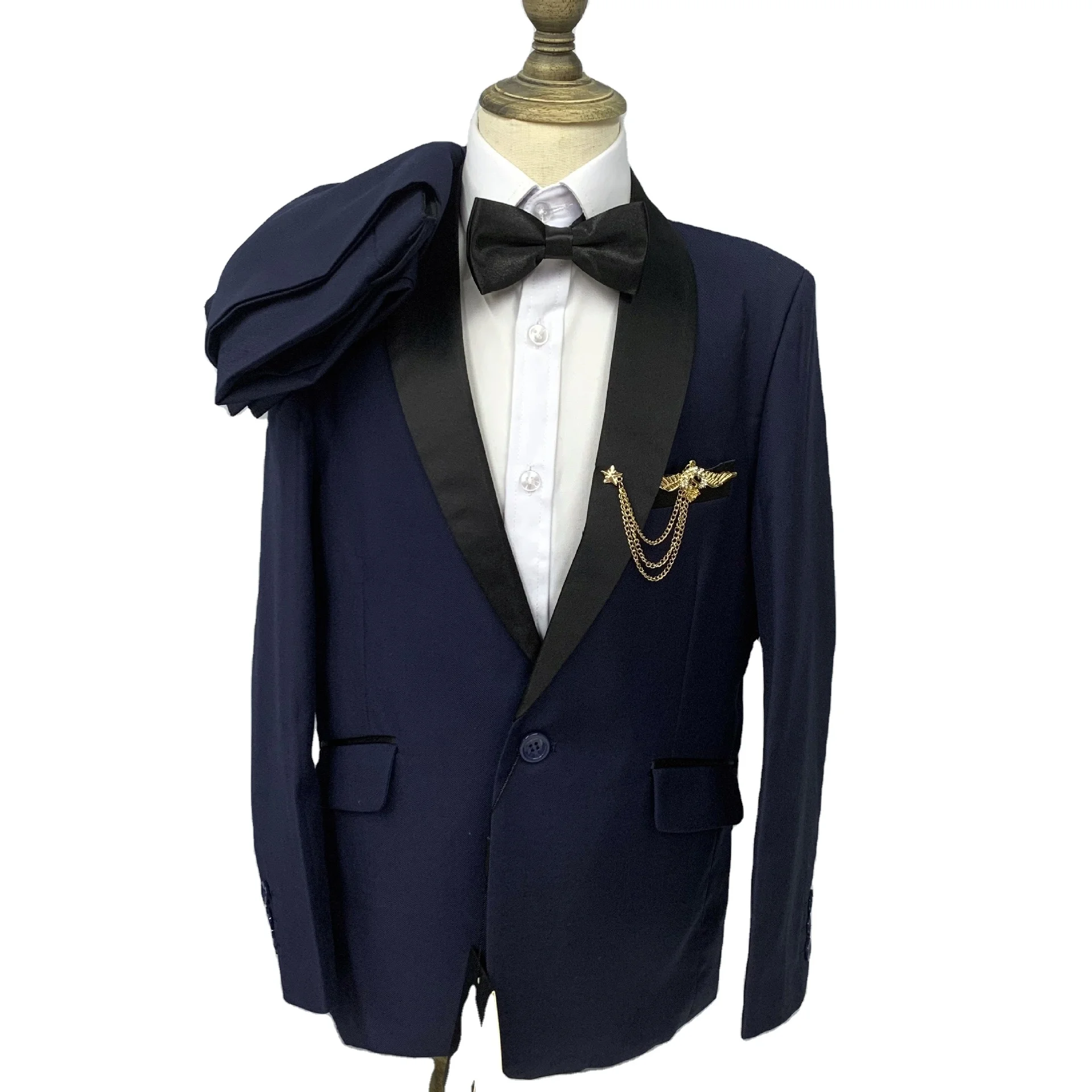 Completo 3 Pezzi Per Bambino: Blazer, Gilet, Pantaloni - Grigio Scuro, Taglia 12 Anni - Abito Elegante Con Risvolto A Bottone, Per Matrimonio E Feste