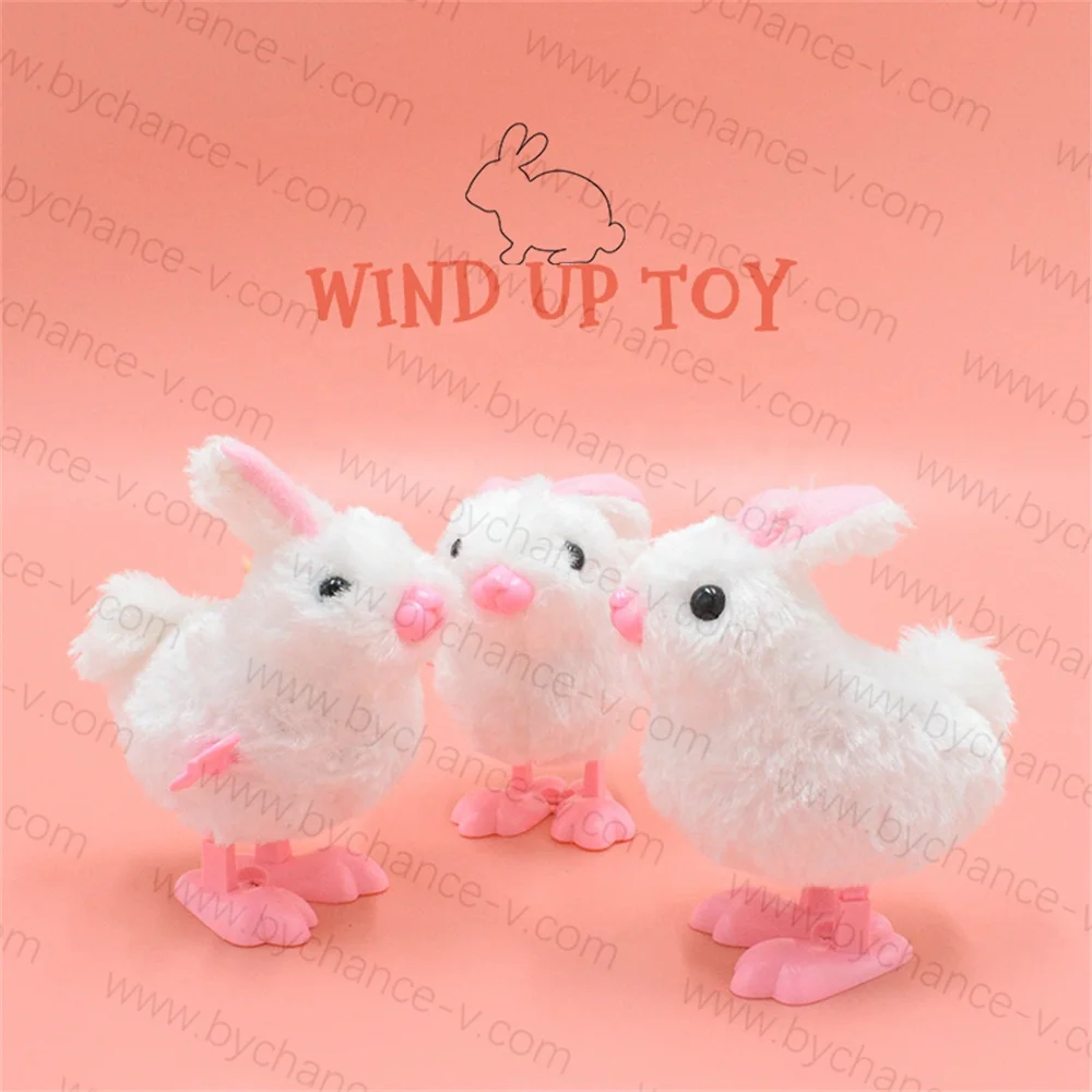 Карманные игрушки для денег для детей, милый пушистый прыгающий кролик, курица, утка, игрушка-животное, заводная игрушка для Пасхальной вечеринки, наполнитель для сумки