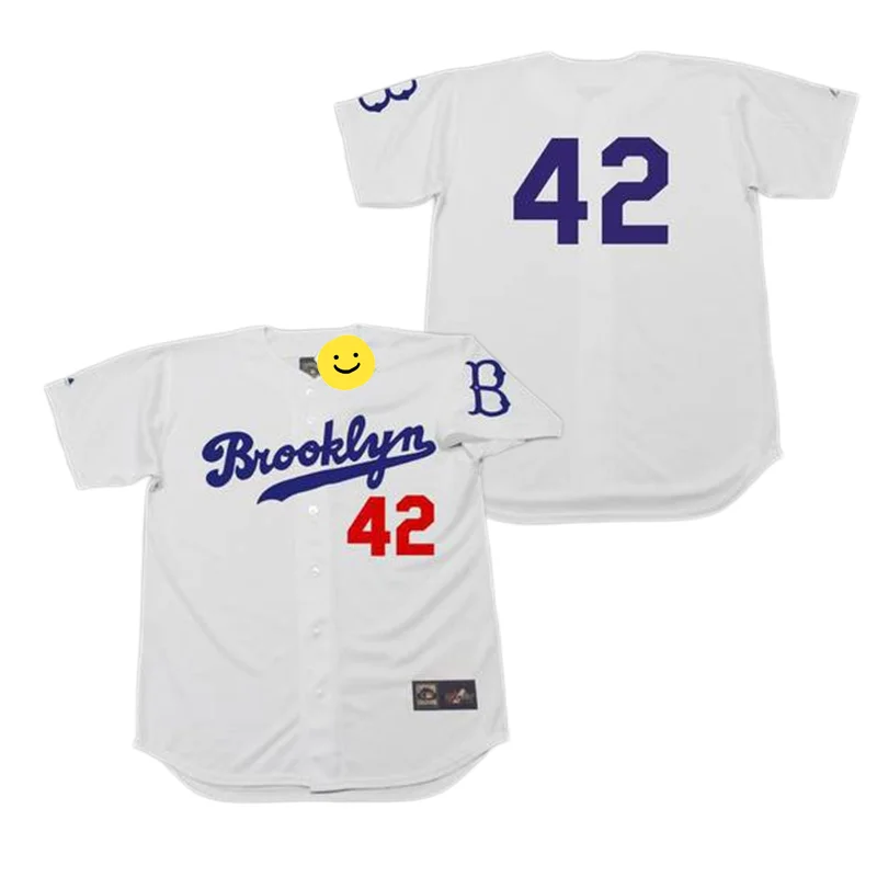 Wholesale Men Brooklyn 36 DON NEWCOMBE 39 ROY CAMPANELLA 42 JACKIE ROBINSON  45 PODRES 53 DON DRYSDALE Throwback baseball jersey Stitched From  m.